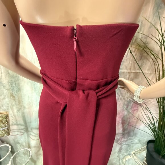 📌Lulus Evening - Formal - Prom - Cruise Strapless Dress w/ Long Side Slit - Picture 9 of 16